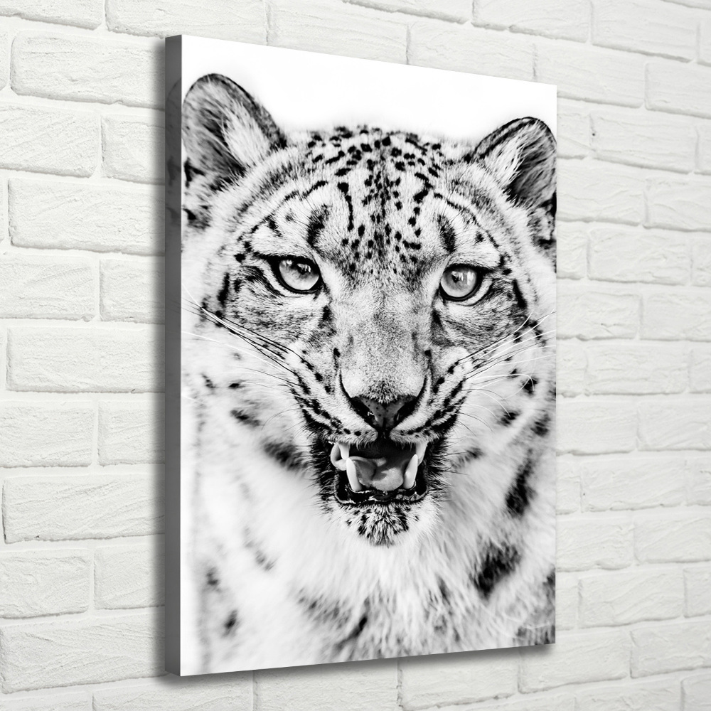 Canvas wall art Snow panther