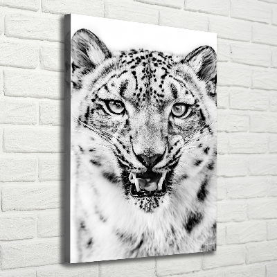 Canvas wall art Snow panther