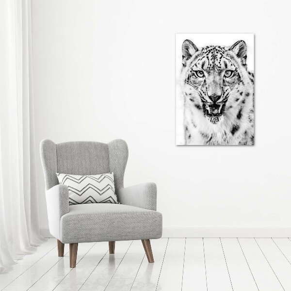 Canvas wall art Snow panther