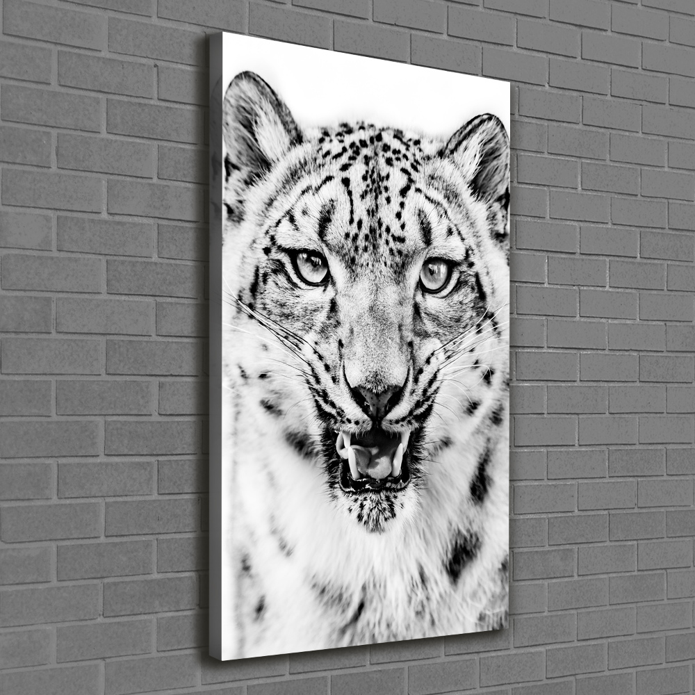 Canvas wall art Snow panther