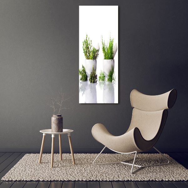 Canvas wall art Mortars and herbs