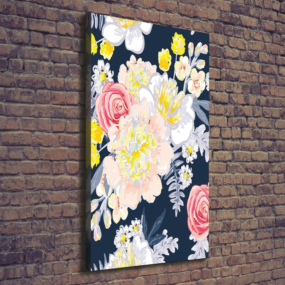 Canvas wall art Bouquet of flowers