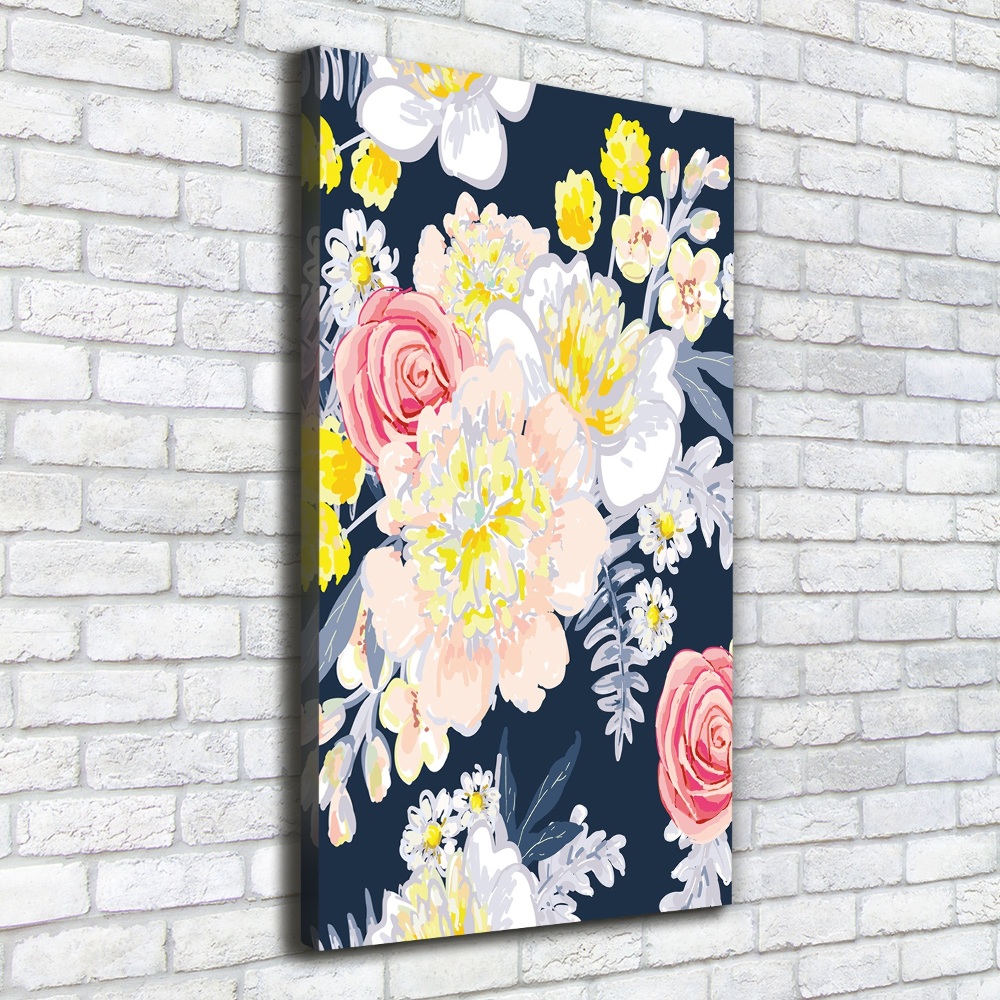 Canvas wall art Bouquet of flowers