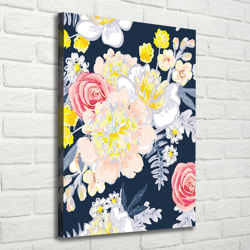 Canvas wall art Bouquet of flowers