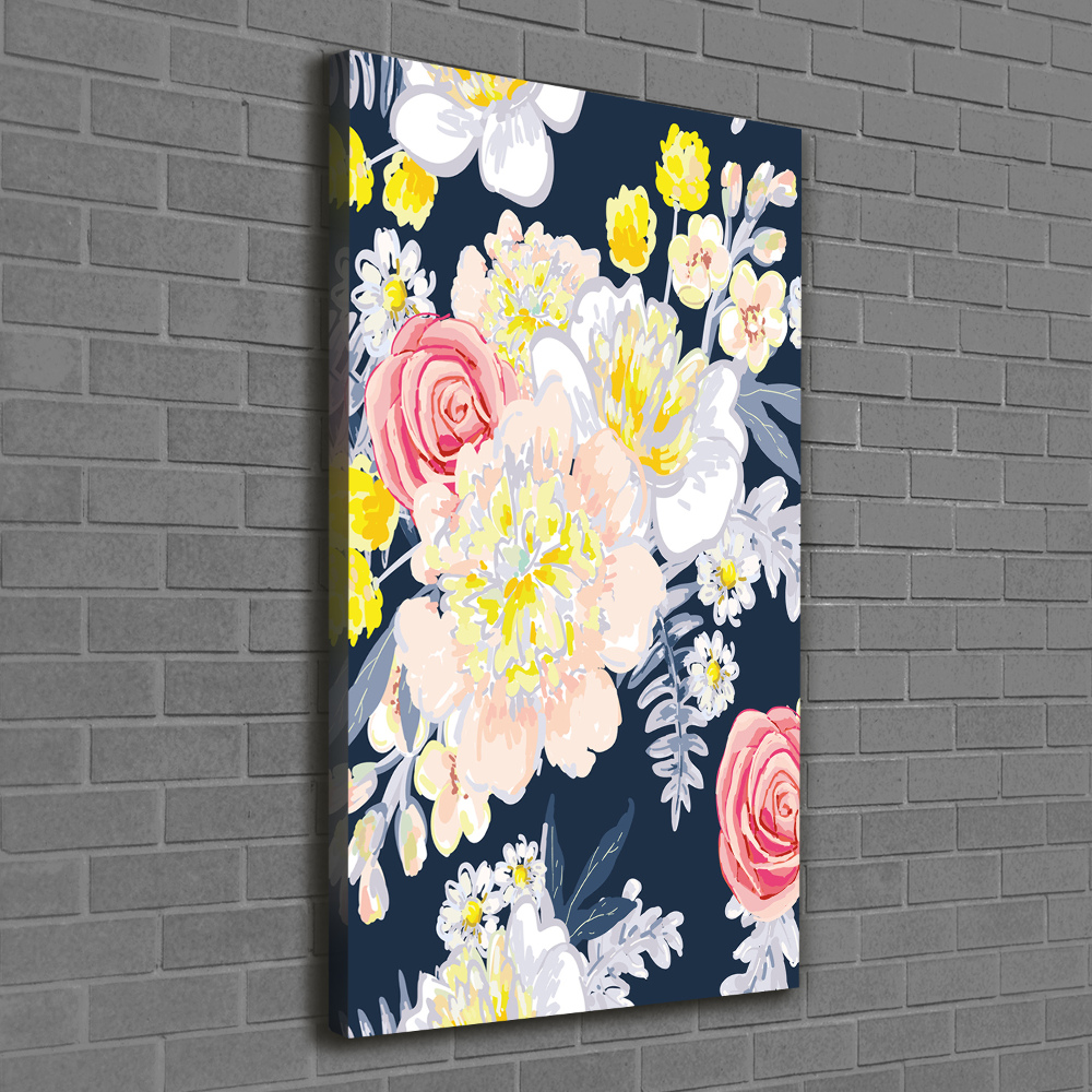 Canvas wall art Bouquet of flowers