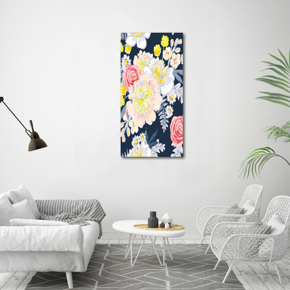 Canvas wall art Bouquet of flowers