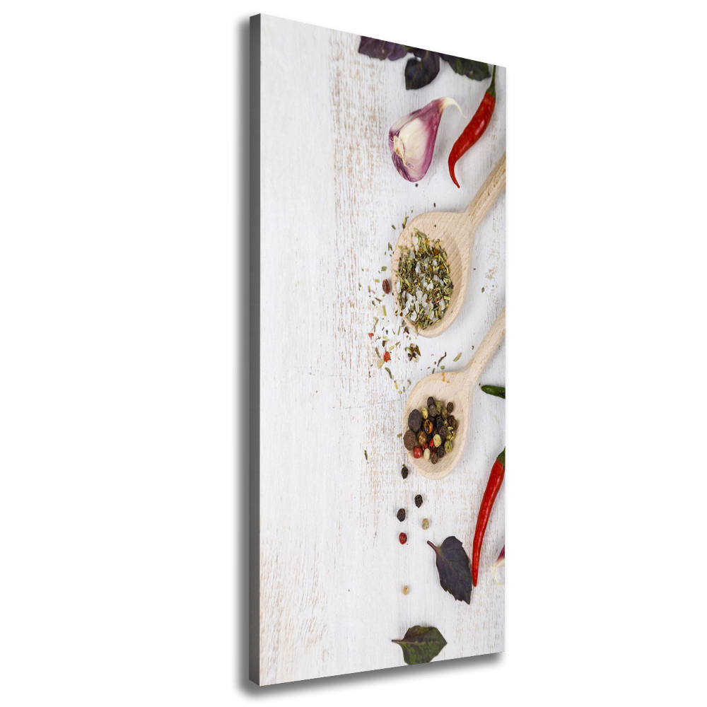 Large canvas wall art Vegetables and spices