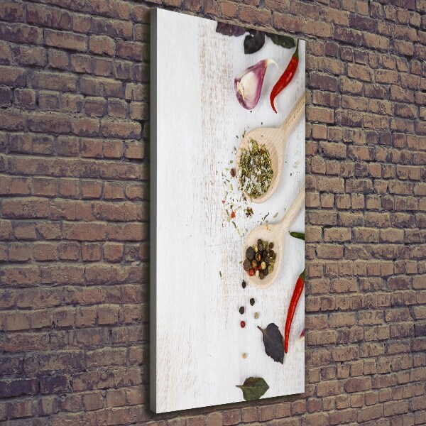 Large canvas wall art Vegetables and spices