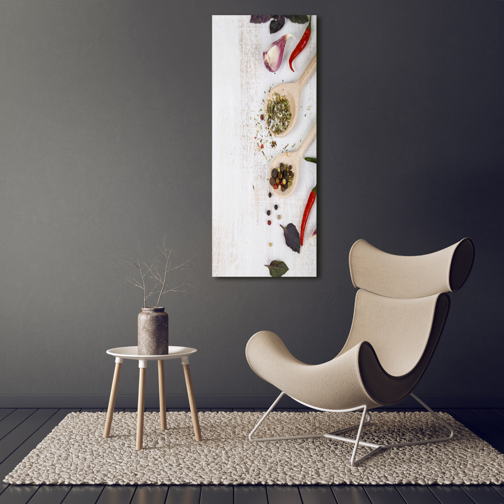 Large canvas wall art Vegetables and spices