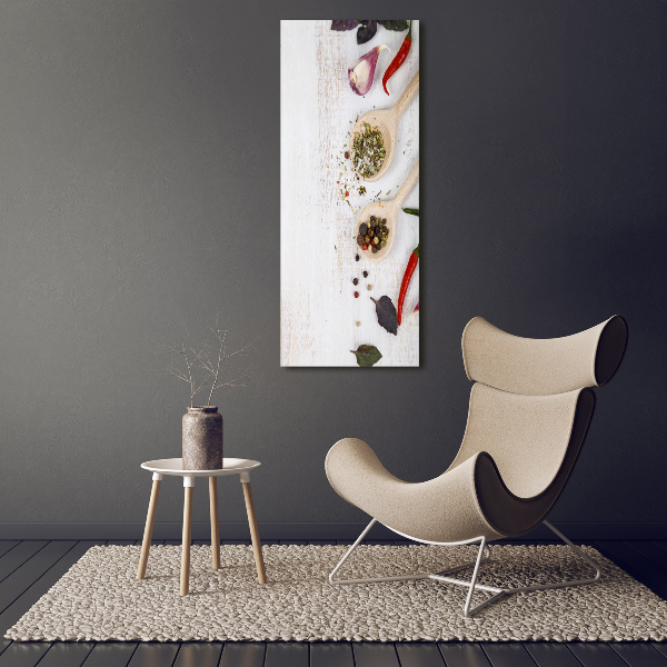 Large canvas wall art Vegetables and spices