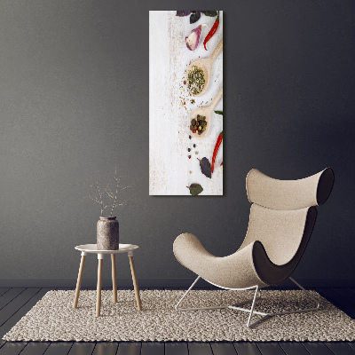 Large canvas wall art Vegetables and spices