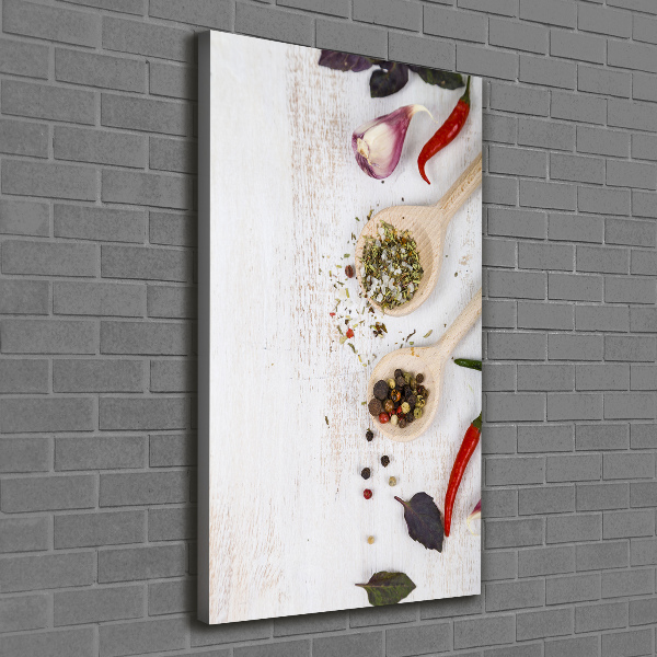 Large canvas wall art Vegetables and spices