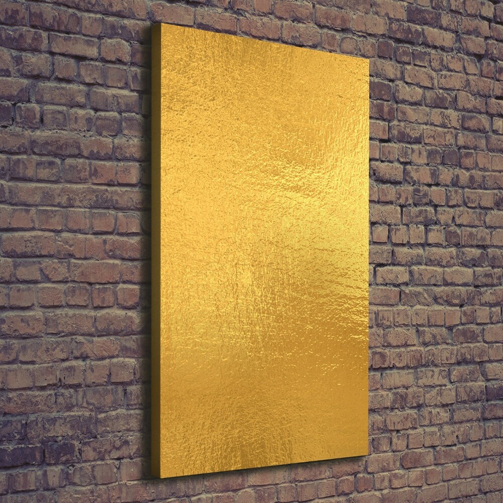 Canvas wall art Golden foil background