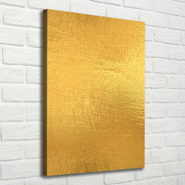 Canvas wall art Golden foil background