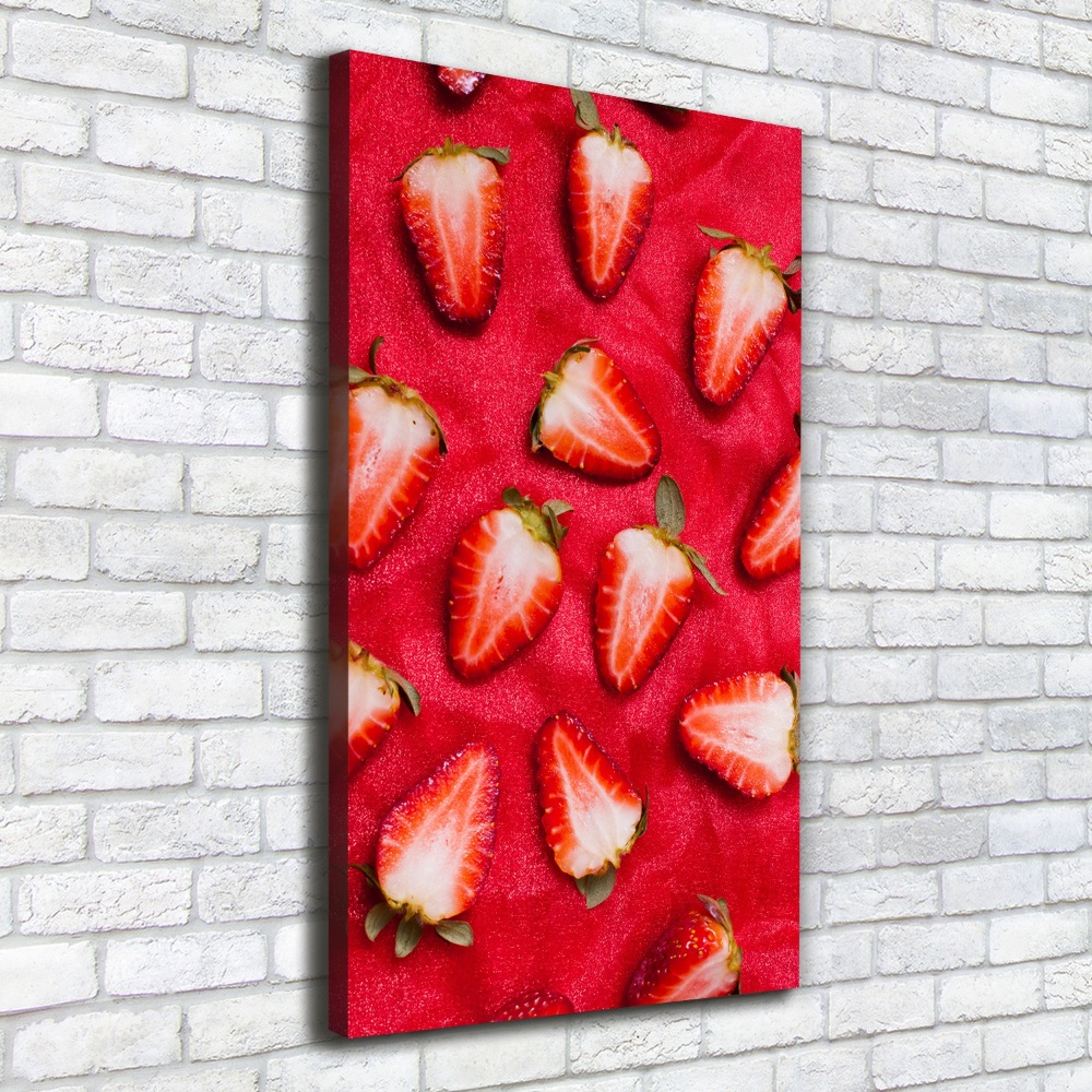 Large canvas wall art Strawberries