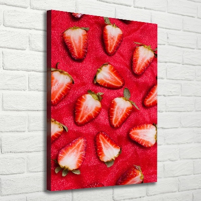 Large canvas wall art Strawberries