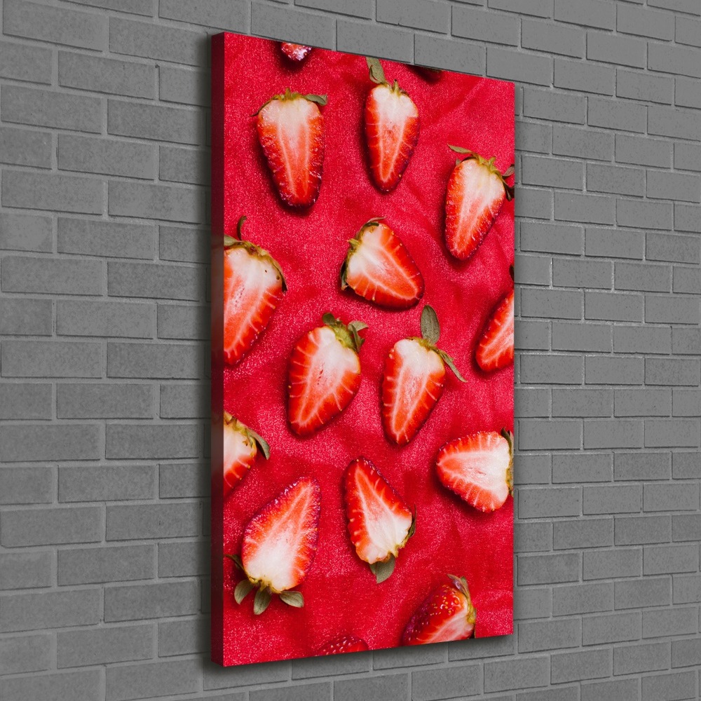 Large canvas wall art Strawberries