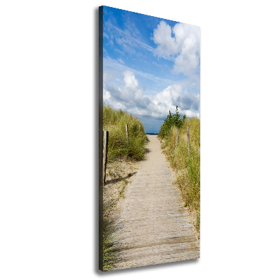 Wall art canvas large Path to the beach