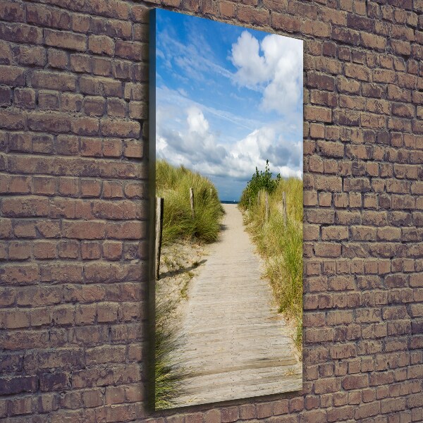 Wall art canvas large Path to the beach