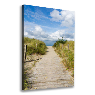 Wall art canvas large Path to the beach