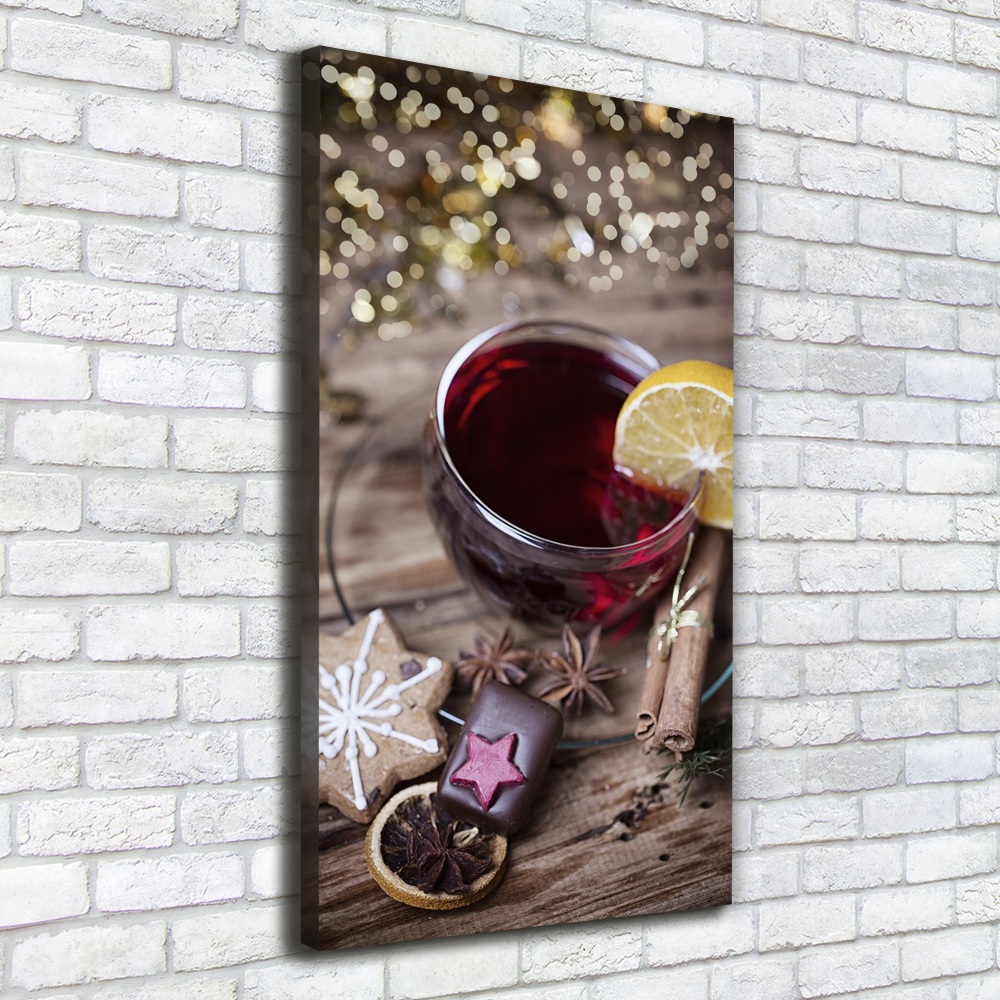 Large canvas wall art Mulled wine