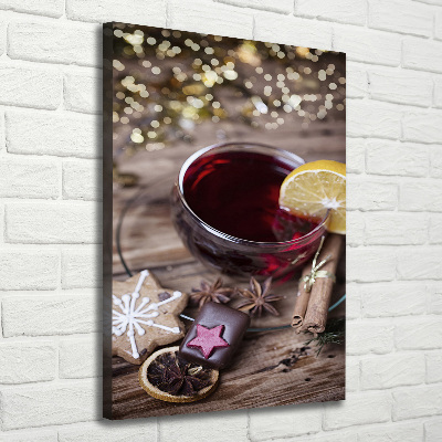 Large canvas wall art Mulled wine