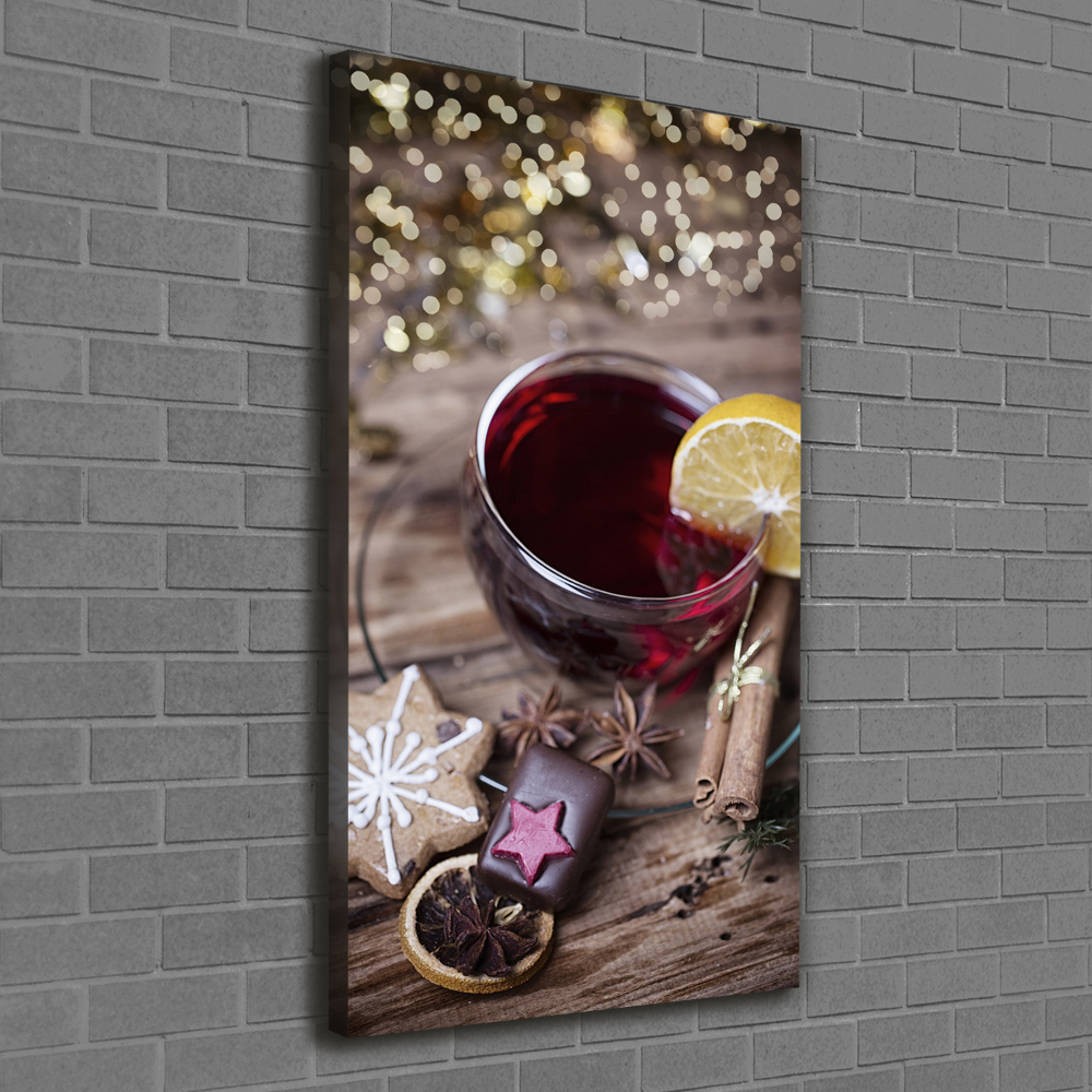 Large canvas wall art Mulled wine