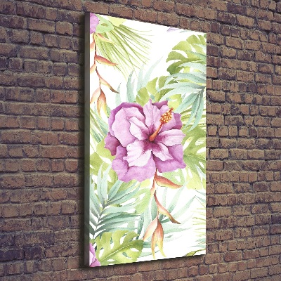 Canvas wall art Hawaiian pattern