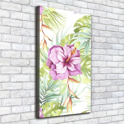 Canvas wall art Hawaiian pattern