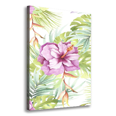 Canvas wall art Hawaiian pattern