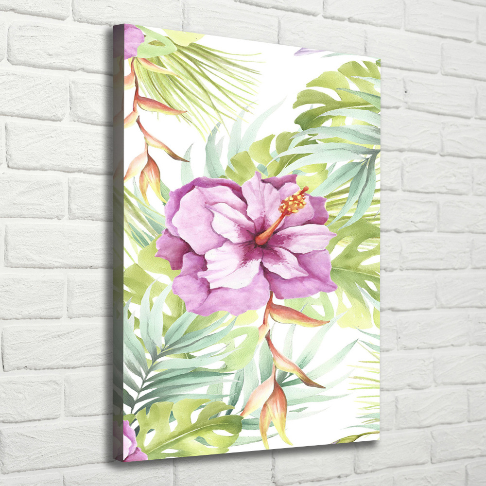 Canvas wall art Hawaiian pattern