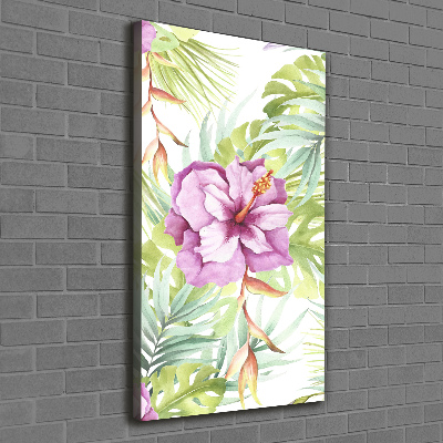 Canvas wall art Hawaiian pattern