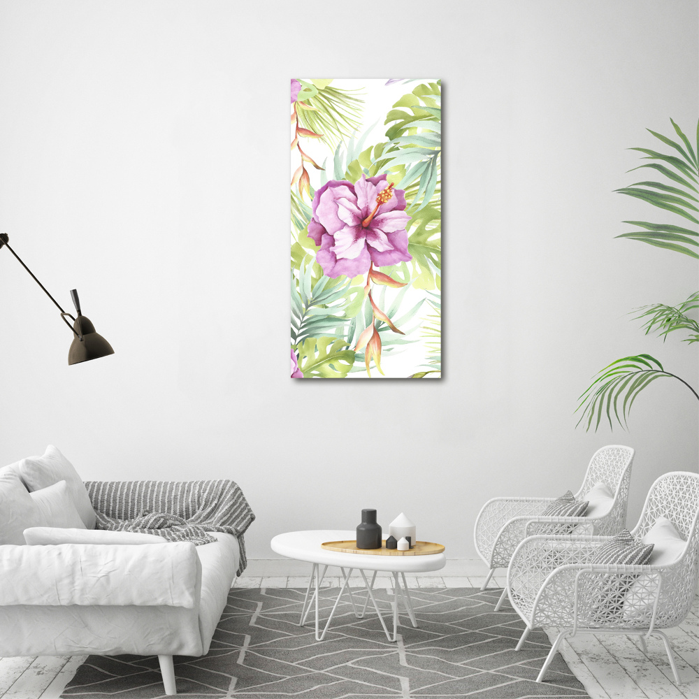 Canvas wall art Hawaiian pattern