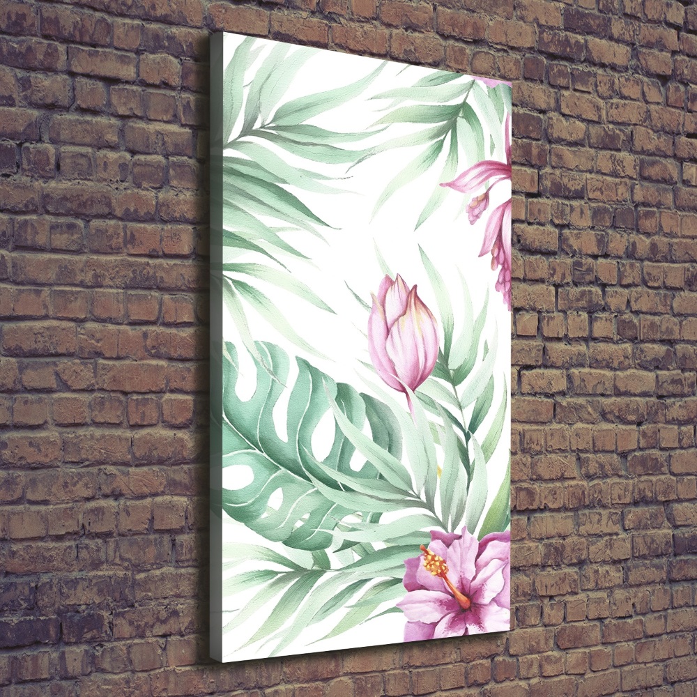 Large canvas wall art Hawaiian pattern