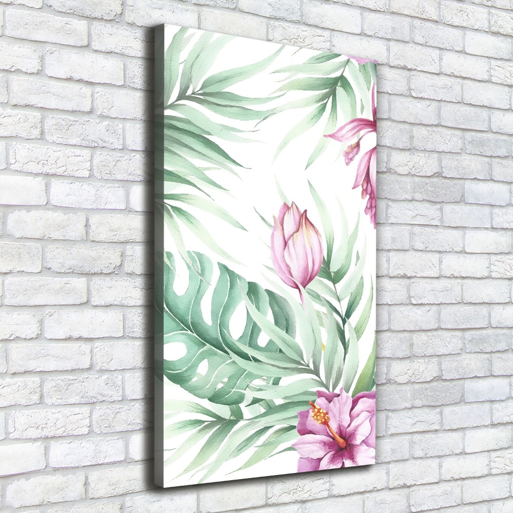 Large canvas wall art Hawaiian pattern