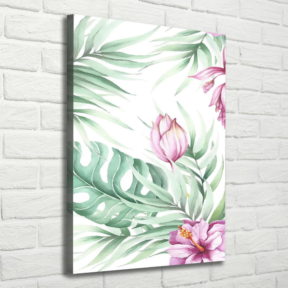 Large canvas wall art Hawaiian pattern