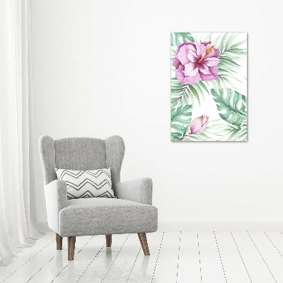 Large canvas wall art Hawaiian pattern