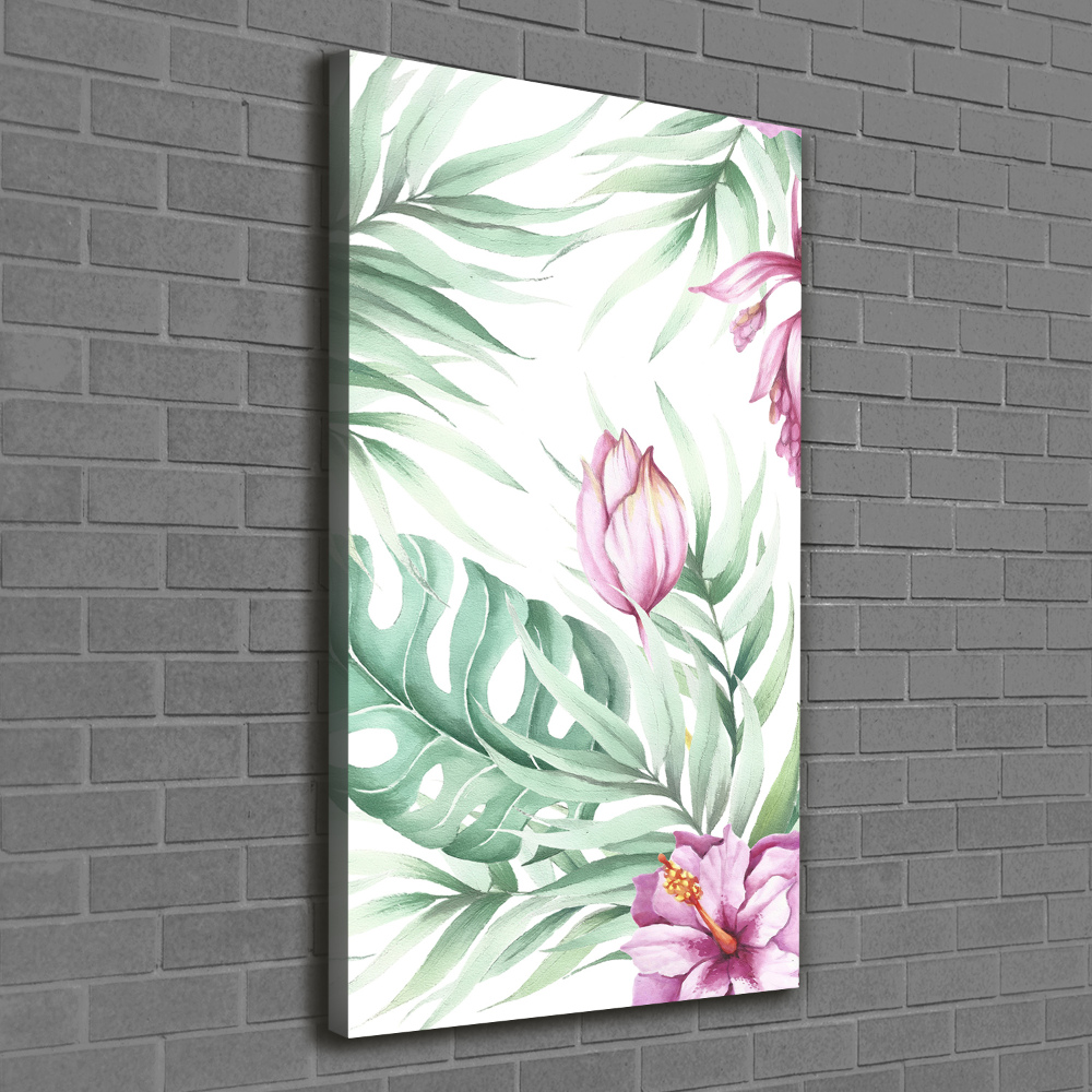 Large canvas wall art Hawaiian pattern