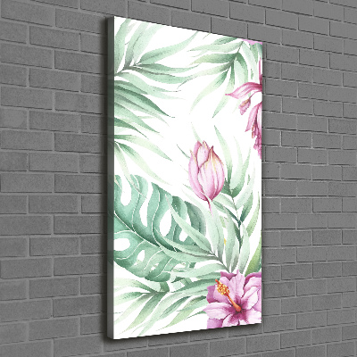 Large canvas wall art Hawaiian pattern