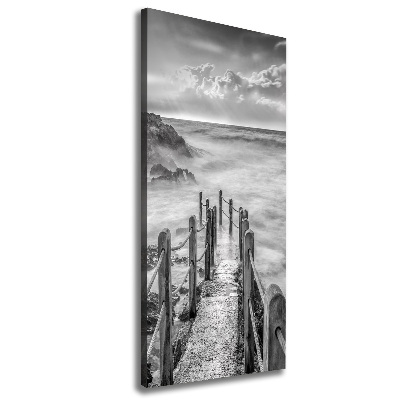 Canvas wall art Path at the sea