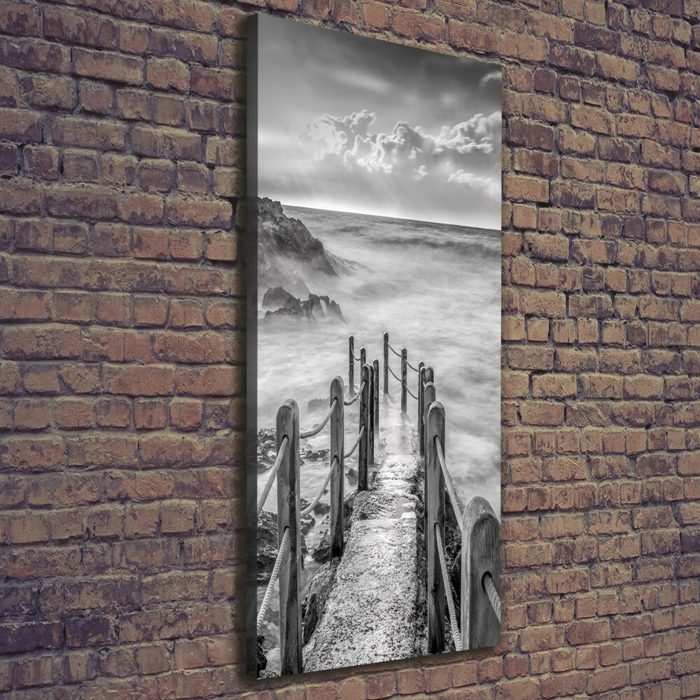 Canvas wall art Path at the sea