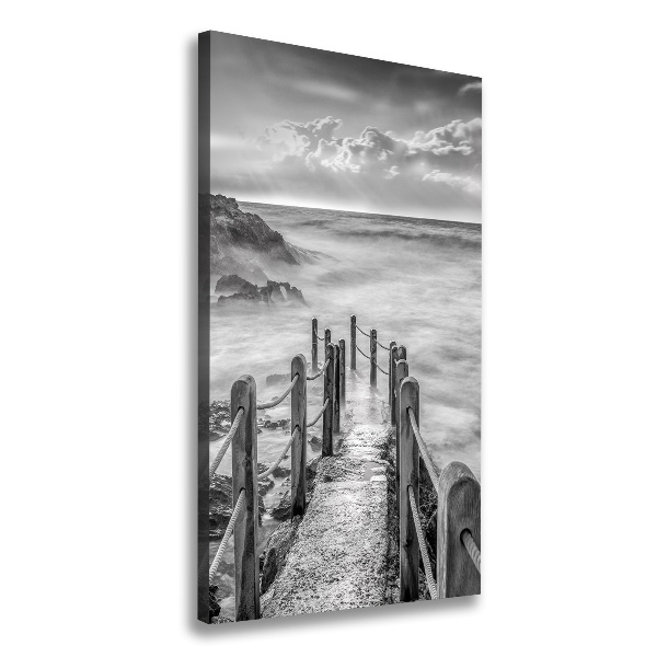 Canvas wall art Path at the sea