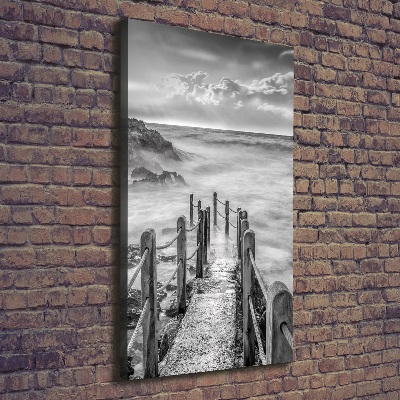 Canvas wall art Path at the sea