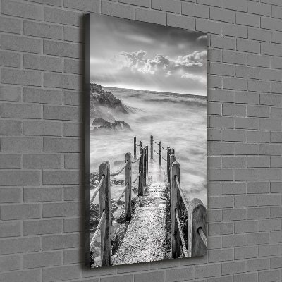 Canvas wall art Path at the sea