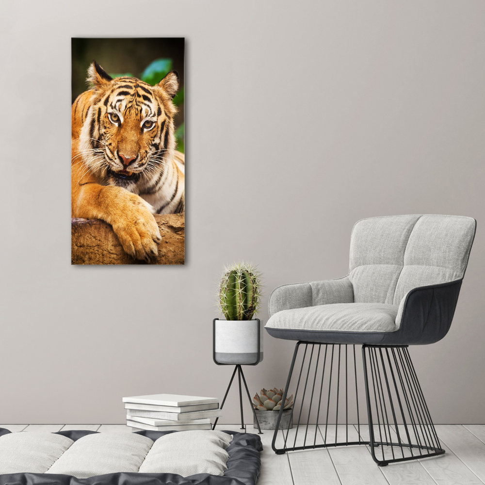 Canvas wall art Bengal tiger