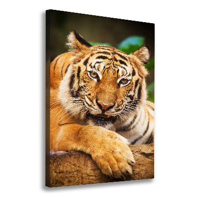 Canvas wall art Bengal tiger