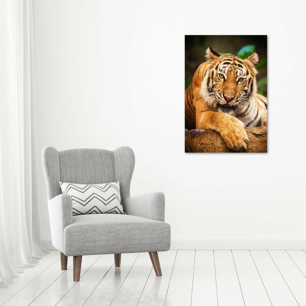 Canvas wall art Bengal tiger