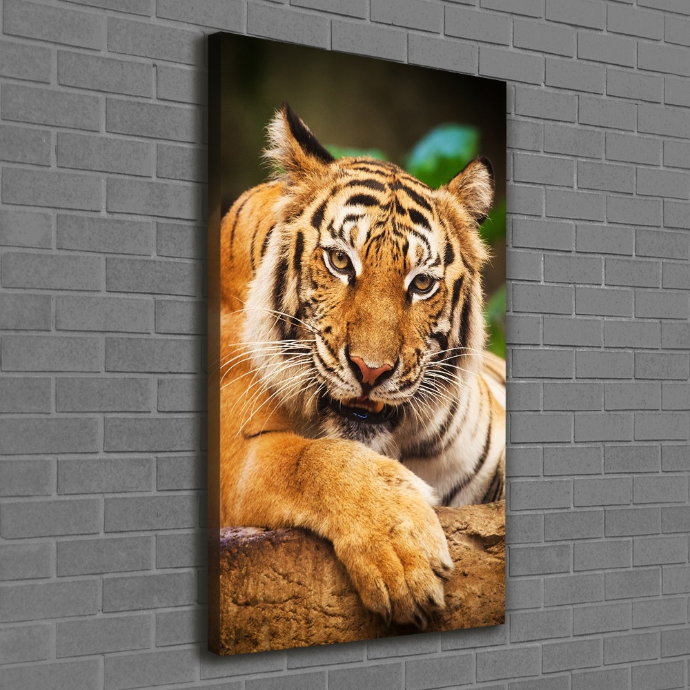 Canvas wall art Bengal tiger