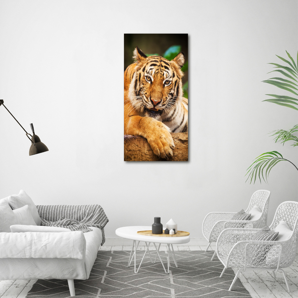 Canvas wall art Bengal tiger