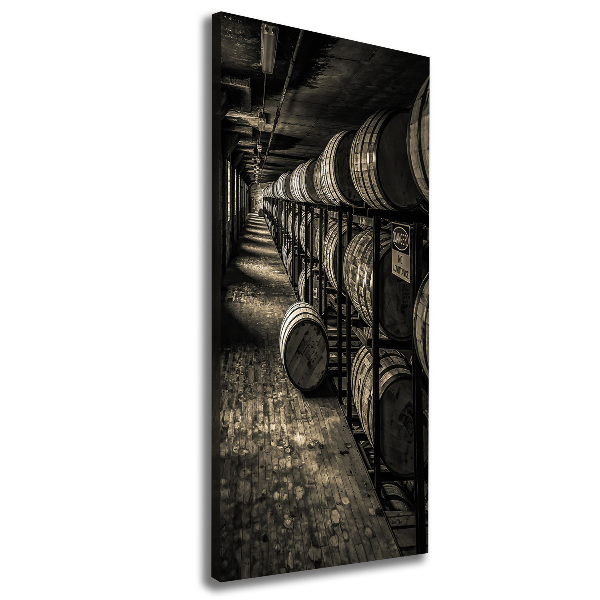 Canvas wall art Bourbon barrels